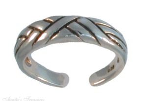 Unique Thin Band Illusion Of Puzzle Ring Adjustable Toe Ring Unique Thin Band Illusion Of Puzzle Ring Adjustable Toe Ring