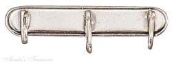 Three Hook Charm Holder Brooch Pin