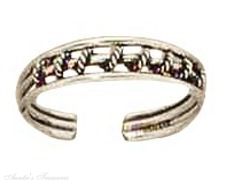 Wrapped Wire Bali Toe Ring
