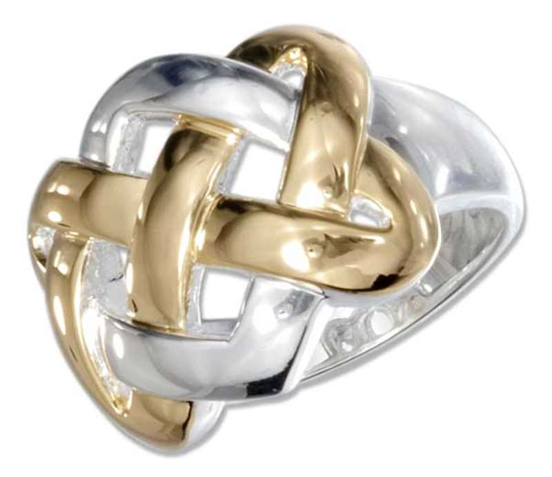 Two Tone Celtic Knot Ring Two Tone Celtic Knot Ring