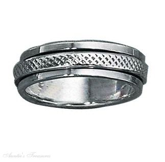 Unisex 6mm Thin Band Snakeskin Textured Spinner Ring Unisex 6mm Thin Band Snakeskin Textured Spinner Ring