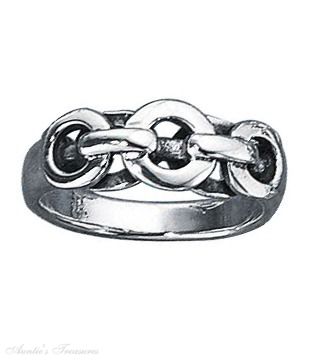 Unisex Linked Circle Ring