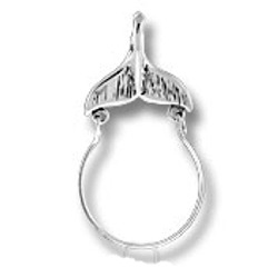 Whale Fluke Charm Holder Pendant Whale Fluke Charm Holder Pendant