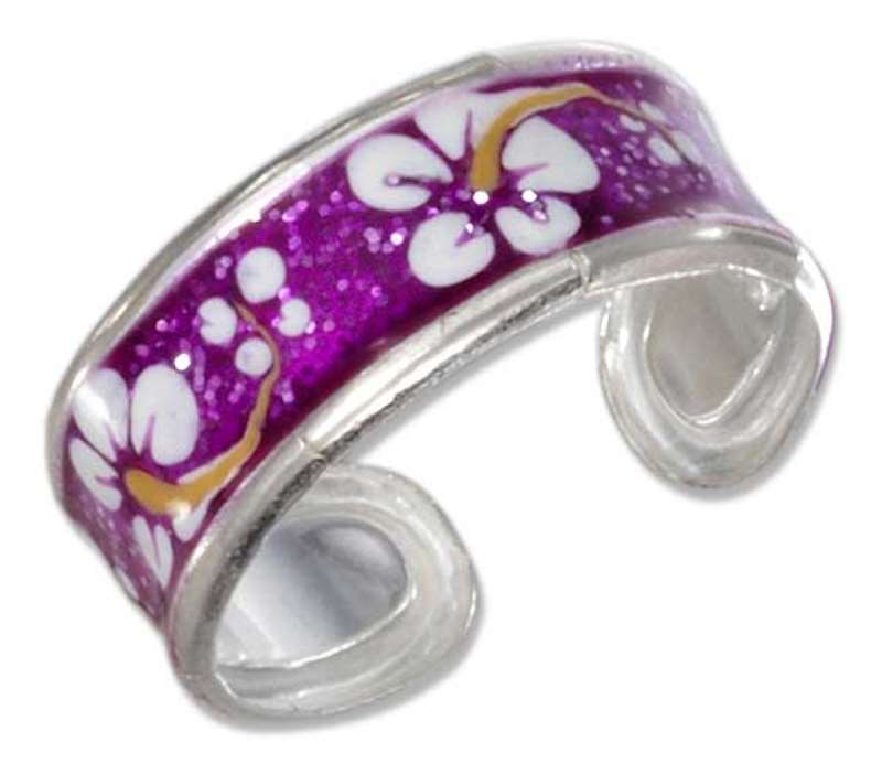 Enameled Toe Rings