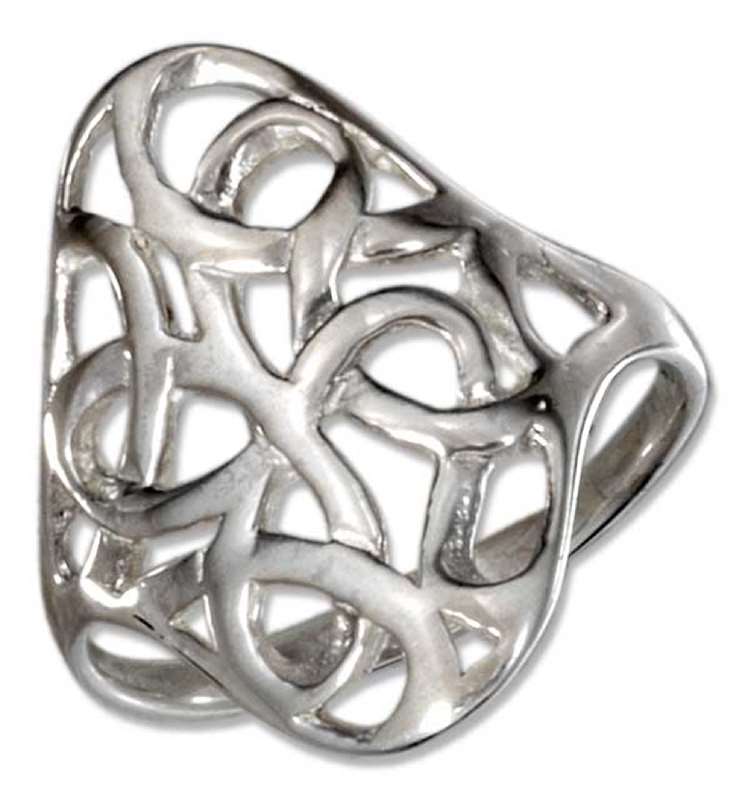 Wide Ribbon Filigree Ring Wide Ribbon Filigree Ring