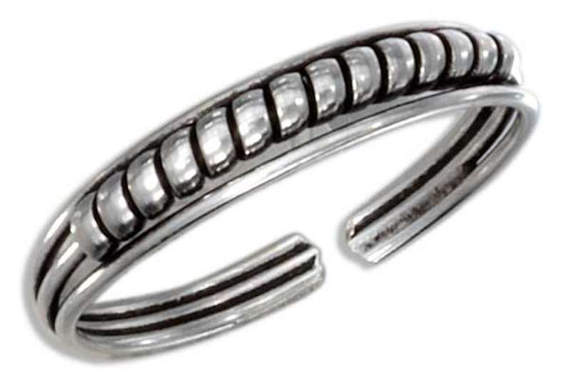 Wrapped Wire Thin Adjustable Band Toe Ring Wrapped Wire Thin Adjustable Band Toe Ring