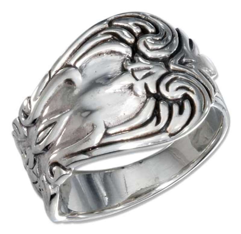 Floral Spoon Ring - Click Image to Close