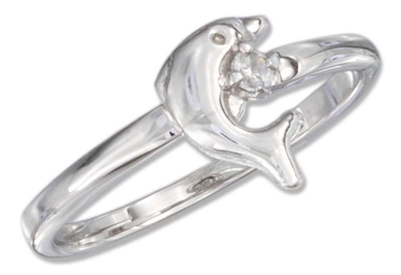 Jumping Dolphin Ring Cubic Zirconia Jumping Dolphin Ring Cubic Zirconia