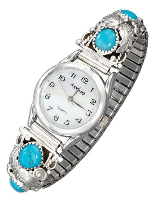 Turquoise Stone Nugget Watch Turquoise Stone Nugget Watch