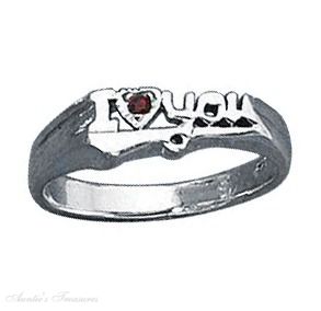 I Love You Garnet Ring I Love You Garnet Ring