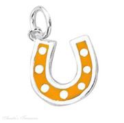 Yellow Horseshoe Charm