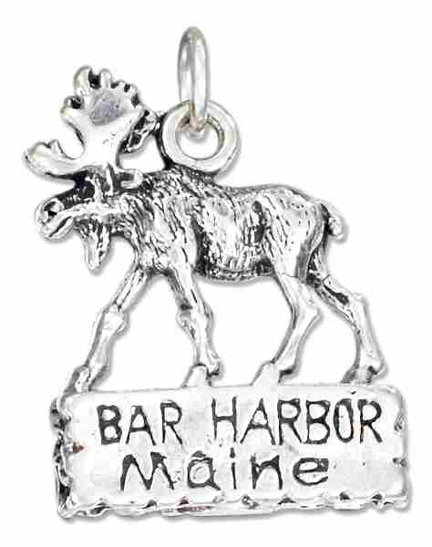 Bar Harbor Maine Moose Charm Bar Harbor Maine Moose Charm