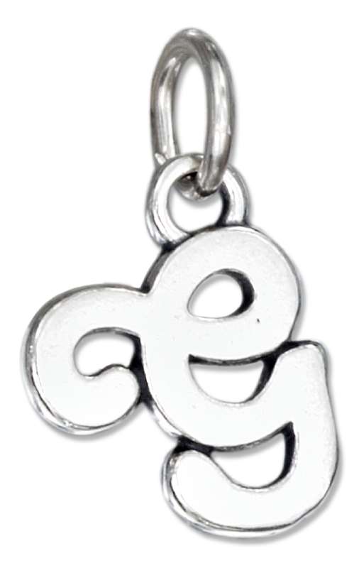 Scrolled Letter G Charm Scrolled Letter G Charm