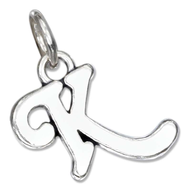 Scrolled Letter K Charm Scrolled Letter K Charm