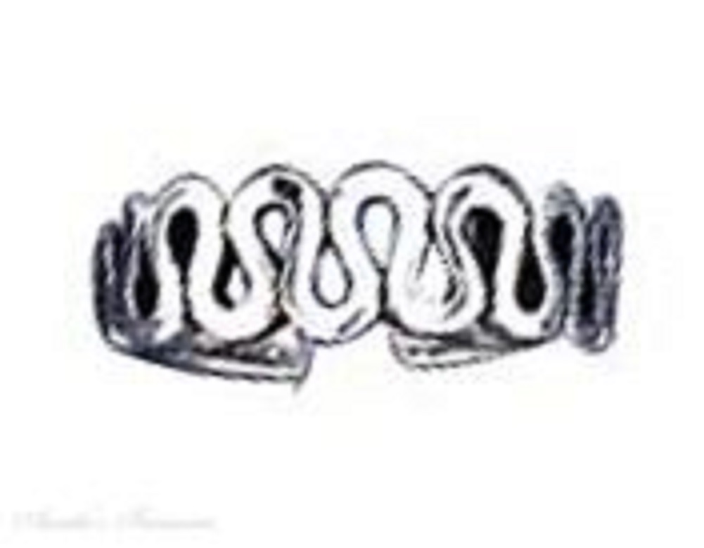 Zig Zag Beach Ocean Waves Curves Toe Ring Zig Zag Beach Ocean Waves Curves Toe Ring