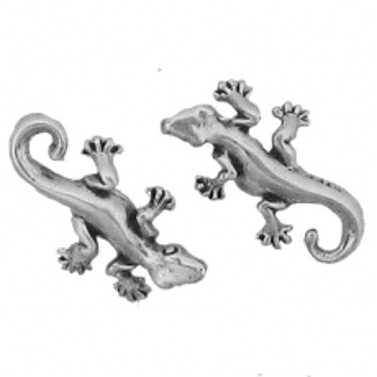 3D Crawling Gecko Or Lizard Post Earrings 3D Crawling Gecko Or Lizard Post Earrings
