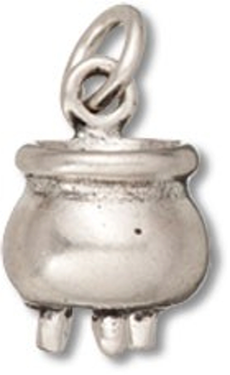 3D Chefs Open Fire Cauldron Pot Kettle Charm 3D Chefs Open Fire Cauldron Pot Kettle Charm