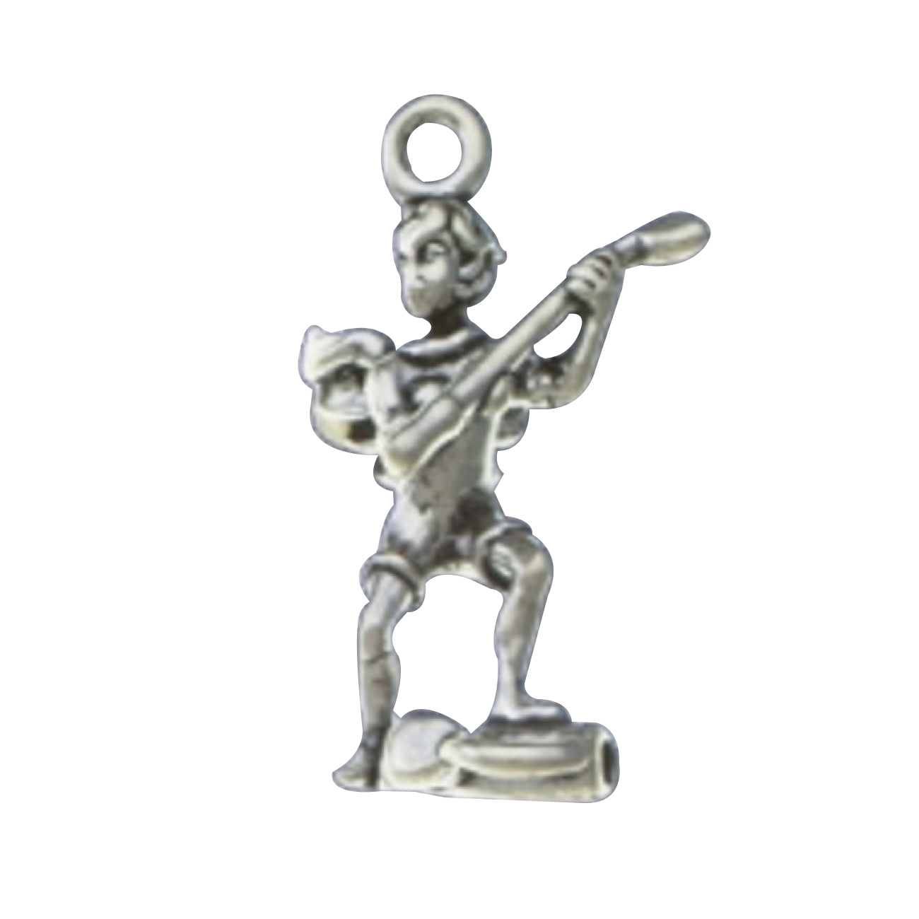 3D Angel With Wings Golfer Holding Golf Club Charm 3D Angel With Wings Golfer Holding Golf Club Charm