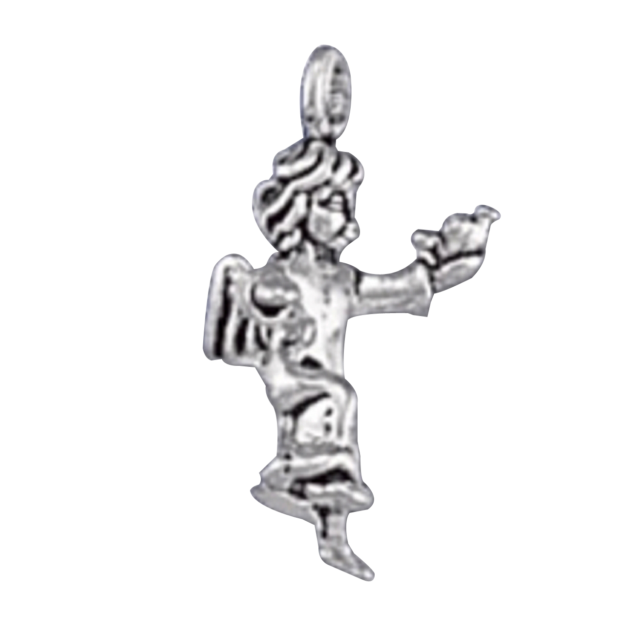 3D Angel Holding Bird Charm 3D Angel Holding Bird Charm