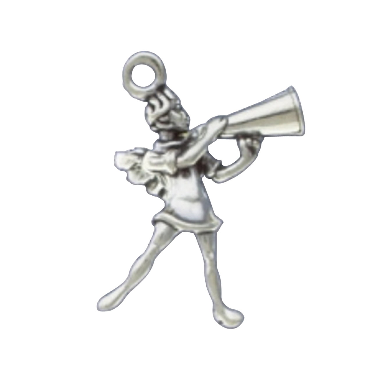 3D Cheerleader Angel With Wings And Megaphone Charm 3D Cheerleader Angel With Wings And Megaphone Charm