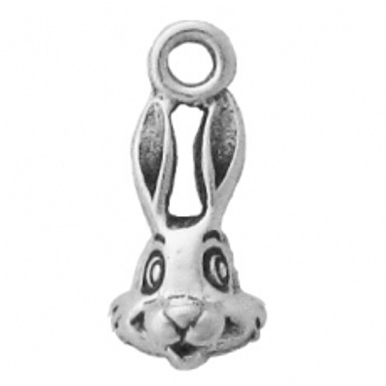 Mini Cartoon Bunny Rabbit Head Charm