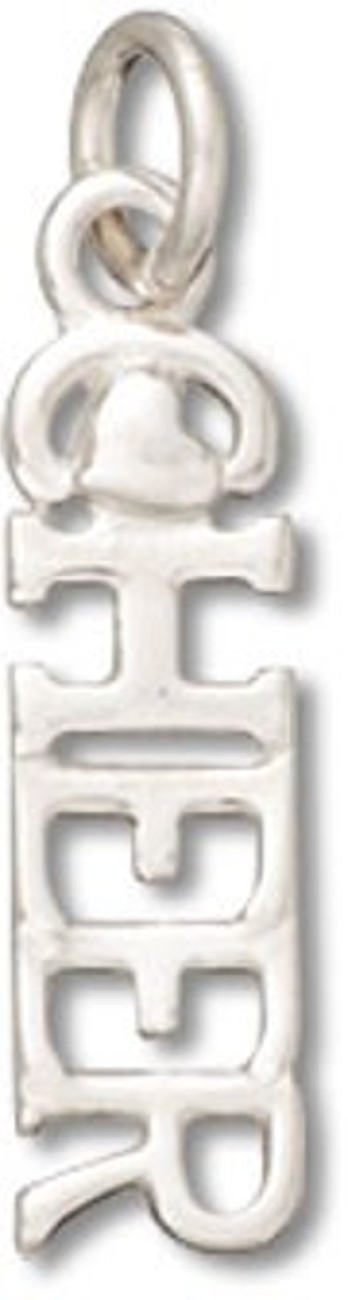 Small CHEER Word With Heart Charm Small CHEER Word With Heart Charm