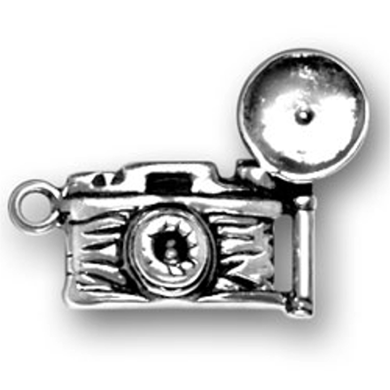 3D Old Time Flash Camera Charm