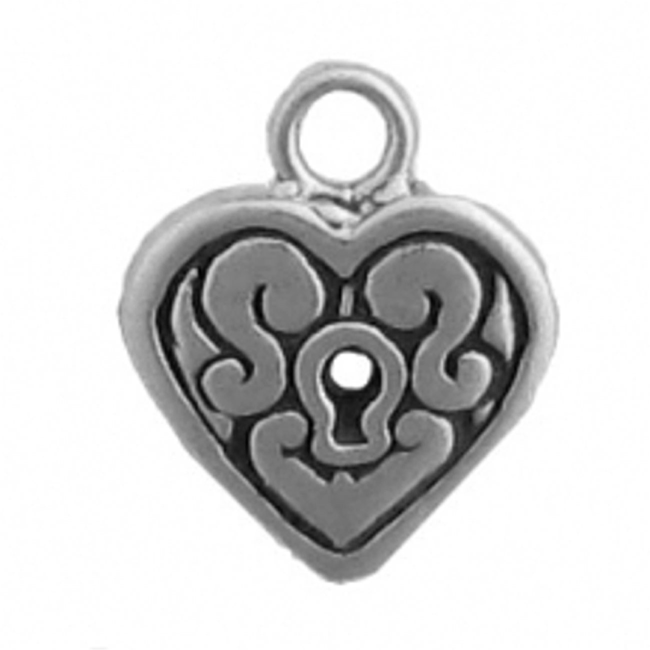 Heart With Key Hole Charm Heart With Key Hole Charm