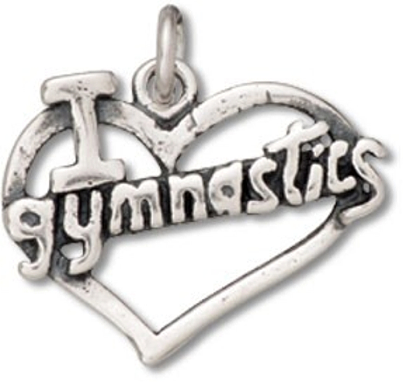 I Heart Love Gymnastics Charm I Heart Love Gymnastics Charm