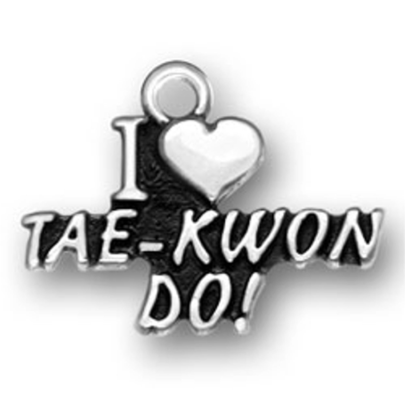 I Heart Love Tae-Kwon-Do Charm I Heart Love Tae-Kwon-Do Charm