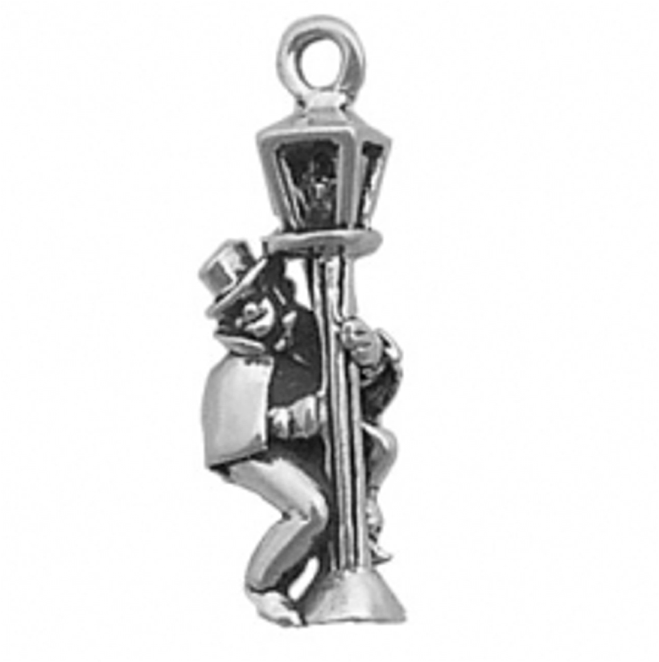 Reveler Holding Pole Of Light Post 3D Charm