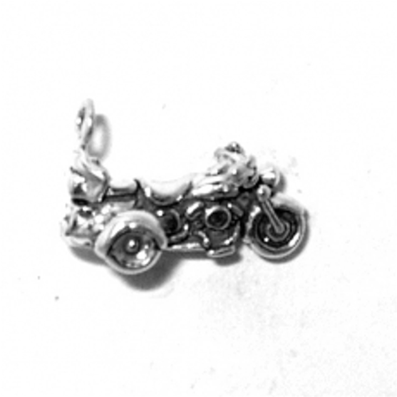 3d Three Wheeled Trike Motorcycle Charm Sterling Silver 3d Three 