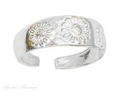 Sun Flower Toe Ring - Click Image to Close