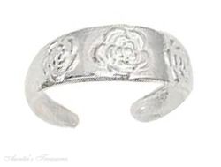 Rose Toe Ring