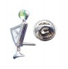 Sterling Silver Clear Cubic Zirconia Martini Cocktail Pin
