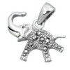 Sterling Silver Elephant With A Marcasite Body And Three Legs