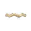 14kt Gold Plated Lightly Wavy Thin Band Adjustable Toe Ring