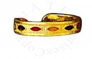 Enameled Ovals 14k Yellow Gold Thin Band Toe Ring