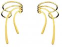 Gold Vermeil Long Wave Ear Cuff Set