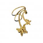Gold Vermeil Pierceless Right Only Two Butterfly Ear Cuff
