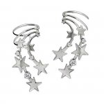 Left And Right Pierceless Celestial Stars Ear Cuffs