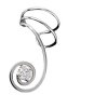 Left Only Spiral Cubic Zirconia Stone Wire Ear Cuff Wrap