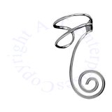 Right Only Spiral Wire Ear Cuff Wrap