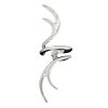 Pierceless Left Only Stag Horn Tribal Design Ear Cuff