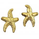 Gold Vermeil Pierceless Left Right Ocean Sea Star Starfish Ear Cuff