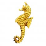 Gold Vermeil Left Only Ocean Sea Horse Ear Cuff