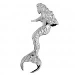 Left Only Modest Mermaid With Long Hair Ear Cuff