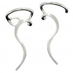 Left And Right Dainty Rolling Curves Ear Cuff Set