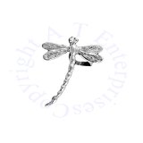 Pierceless Left Only Dragonfly Ear Cuff