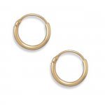 11mm Diameter 12/20 Gold Filled Endless Hoop Earrings
